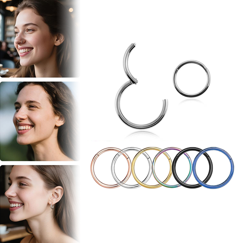 Body Jewelry And Piercing - Anneaux de piercing articulés en acier