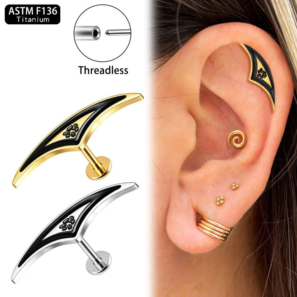 Body Jewelry Threadless - Giga 1 pièce ASTM F136 Titane