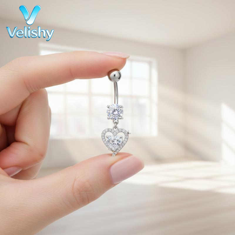 Body Jewelry Barbell - Anneau de nombril en acier chirurgical