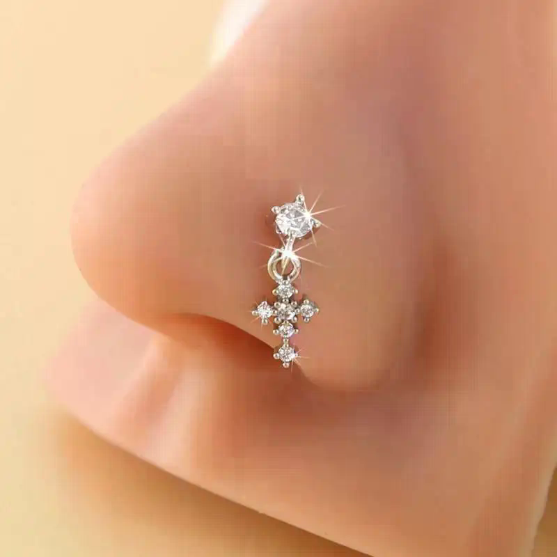Body Jewelry Tunnels - Anneaux de nez pendants pour femmes,