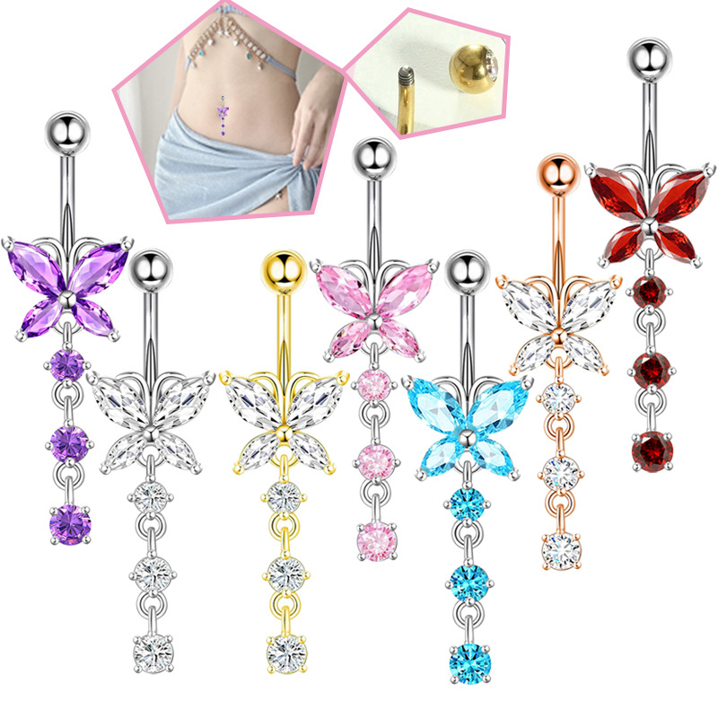 Body Jewelry And Piercing - Piercing de nombril en acier inoxydable
