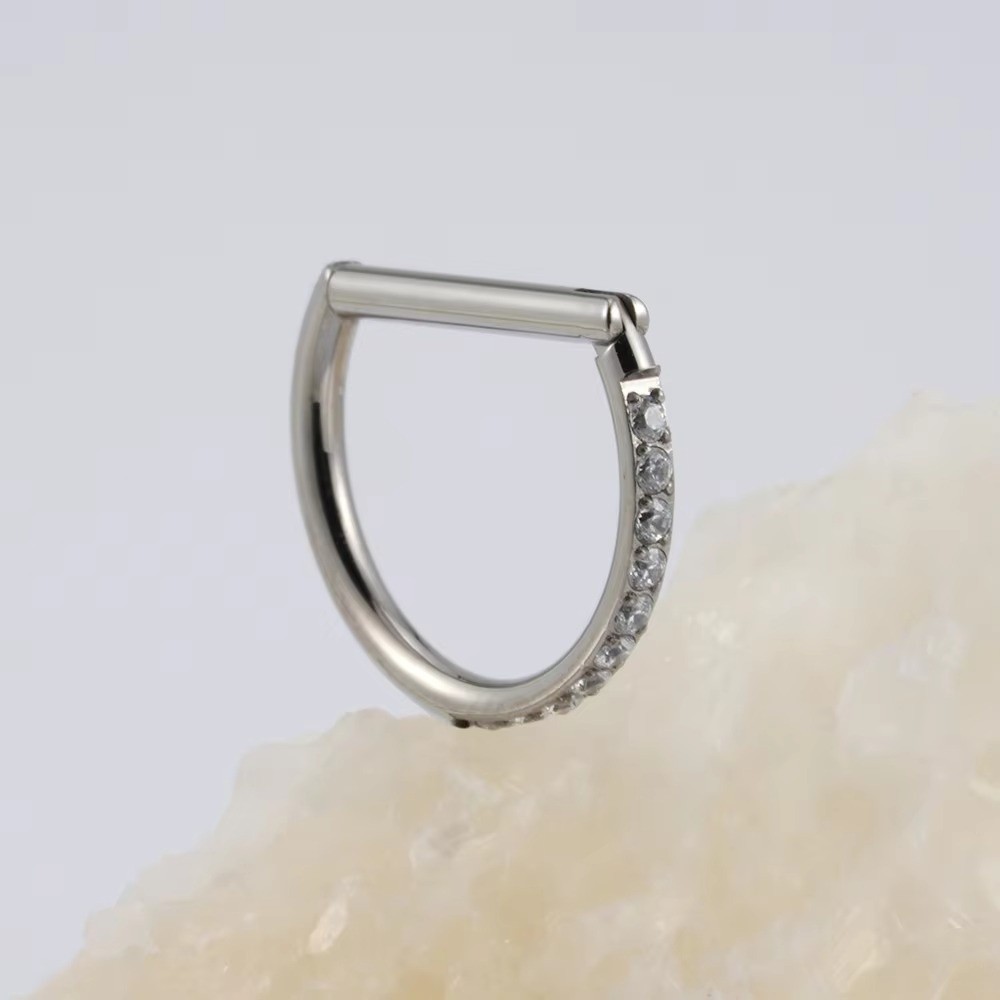 Body Jewelry Materials - Anneau de septum en titane ASTM