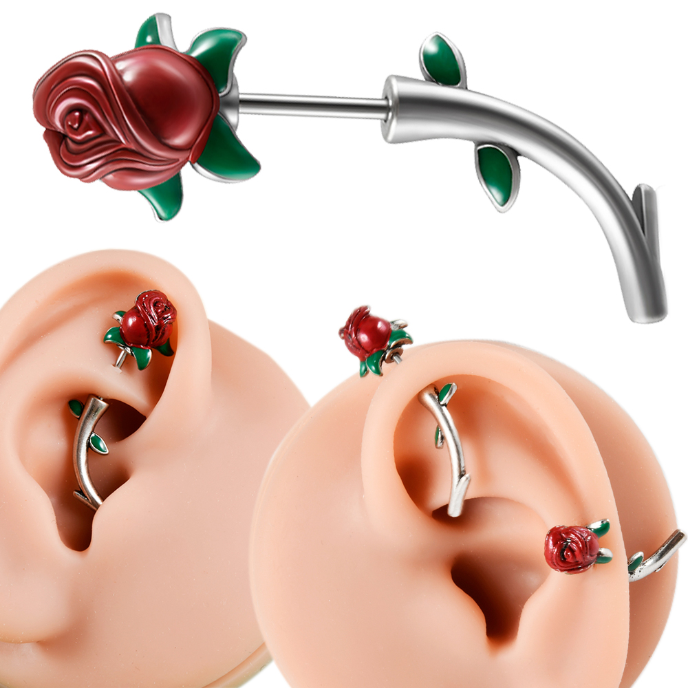 Body Jewelry Barbell - Anneau de nombril de fleur de
