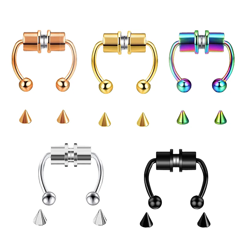 Body Jewelry And Piercing - Faux Piercing nez anneau cerceau Septum