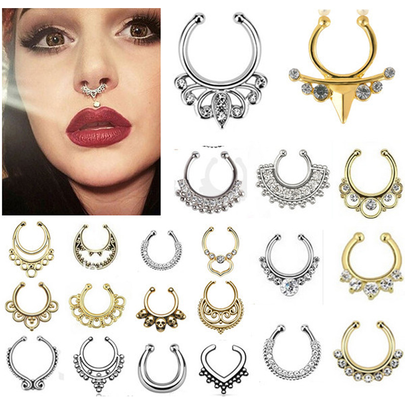 Body Jewelry Indian - Fermoir en cristal indien pour femmes,