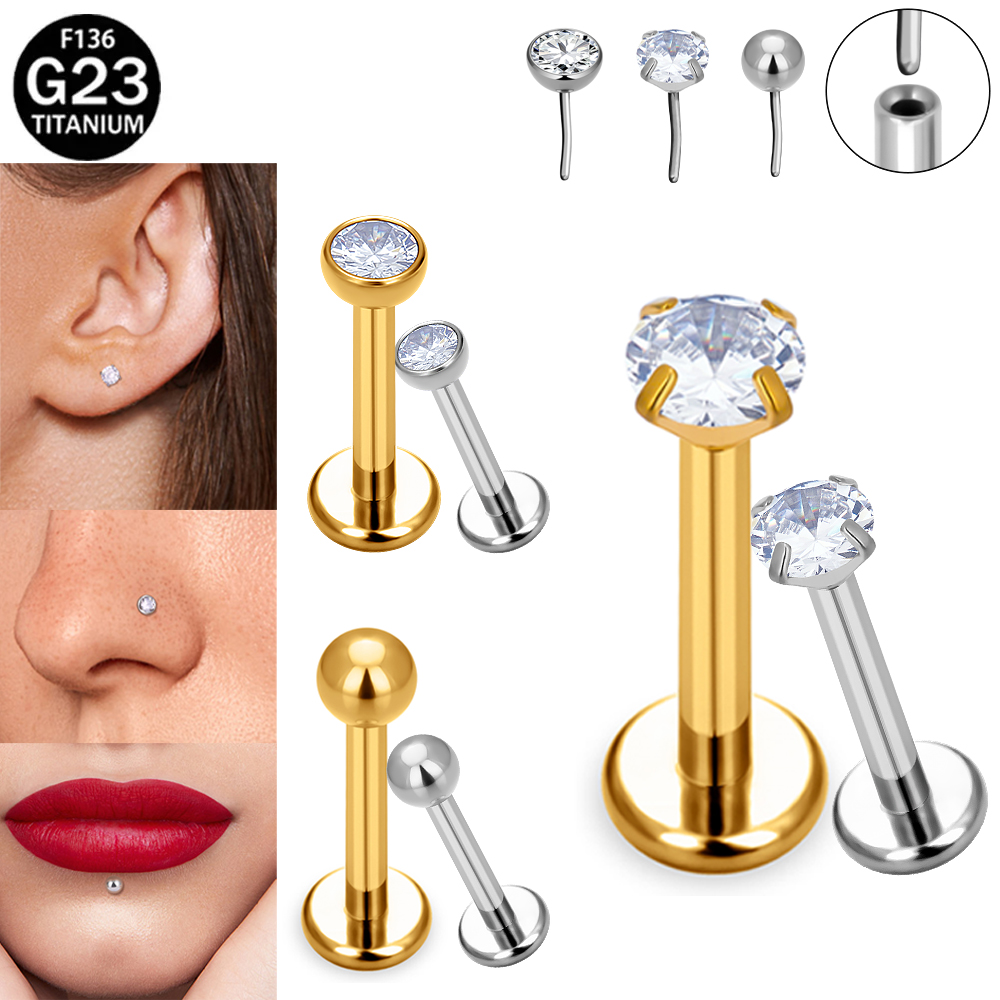 Body Jewelry Threadless - F136 G23 Titane de qualité implantaire