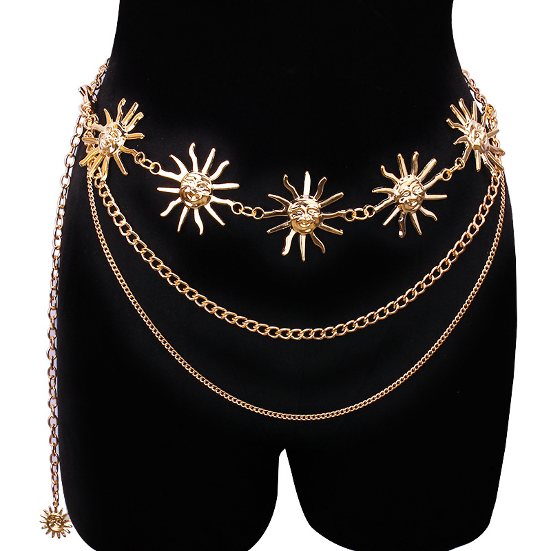 Body Jewelry Dress - Chunky multicouche Punk gothique lune soleil