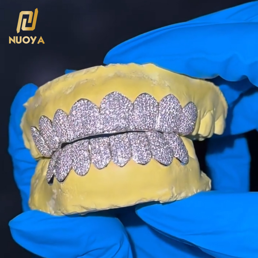 Body Jewelry Diamond - Grillz dentaires personnalisés en argent S925