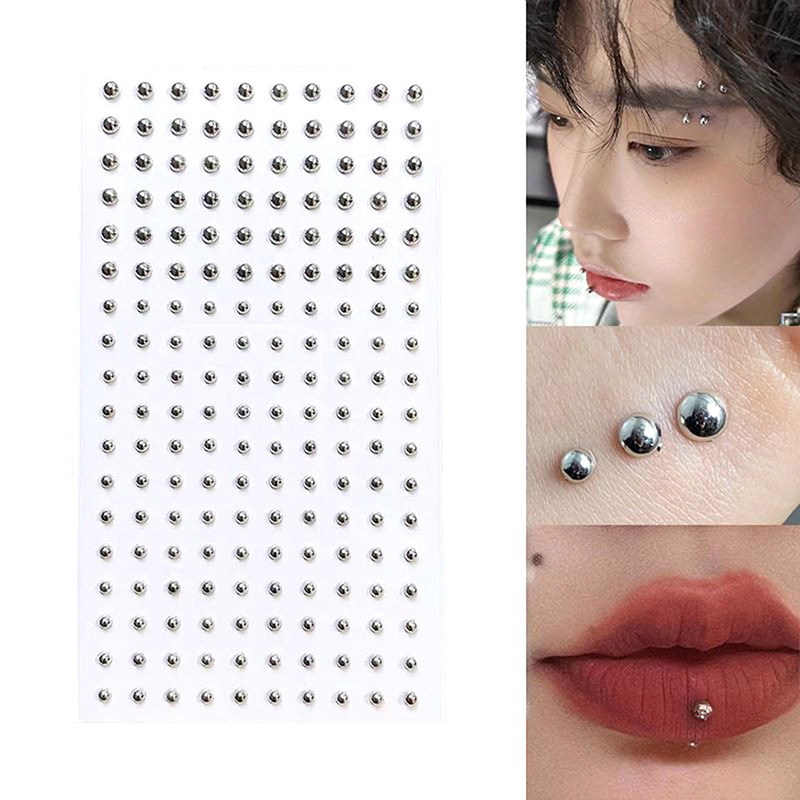 Body Jewelry And Piercing - Autocollant diamant faux clou de nez