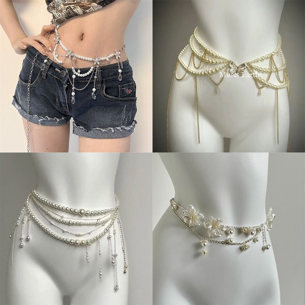 Body Jewelry For You - Chaînes de taille en perles élégantes