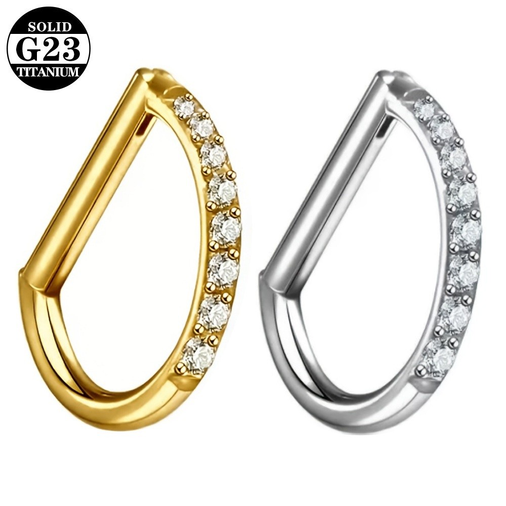 Body Jewelry Materials - Anneau de septum en titane ASTM