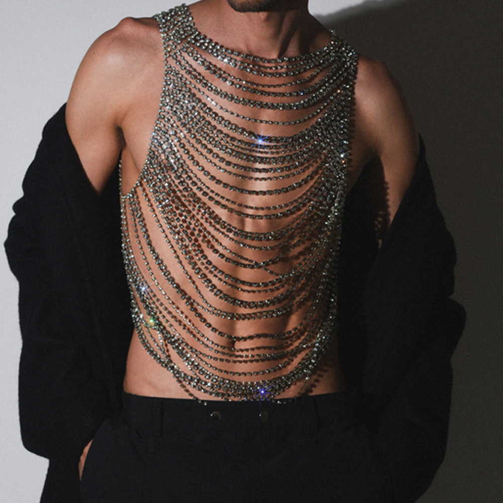 Body Jewelry Luxury - Sous-vêtements luxueux avec chaîne de corps