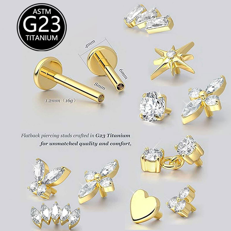 Boucles d'oreilles Cartilage e - Body Jewelry Threadless avis et prix