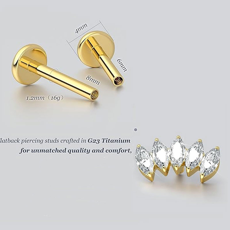 Boucles d'oreilles Cartilage e - Body Jewelry Threadless avis et prix