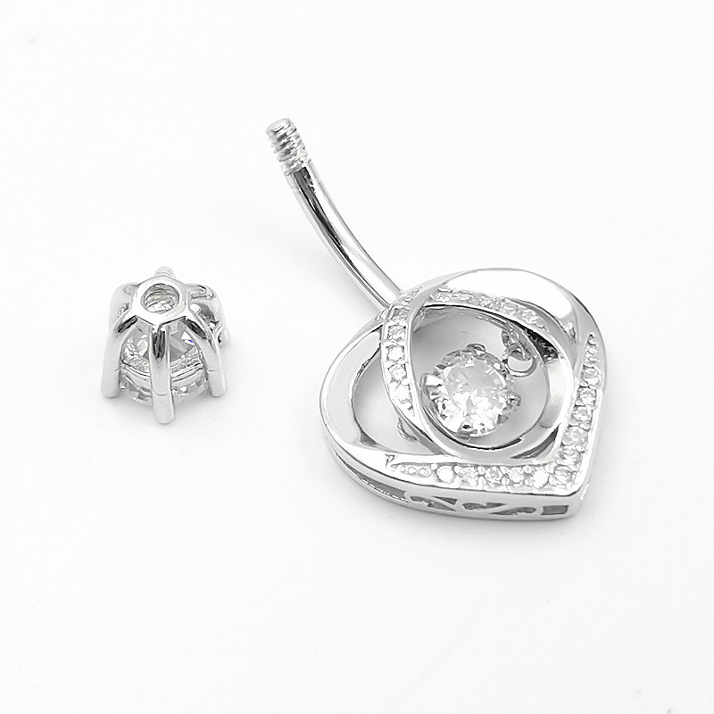 Anneau de nombril en argent St - Body Jewelry Materials avis et prix
