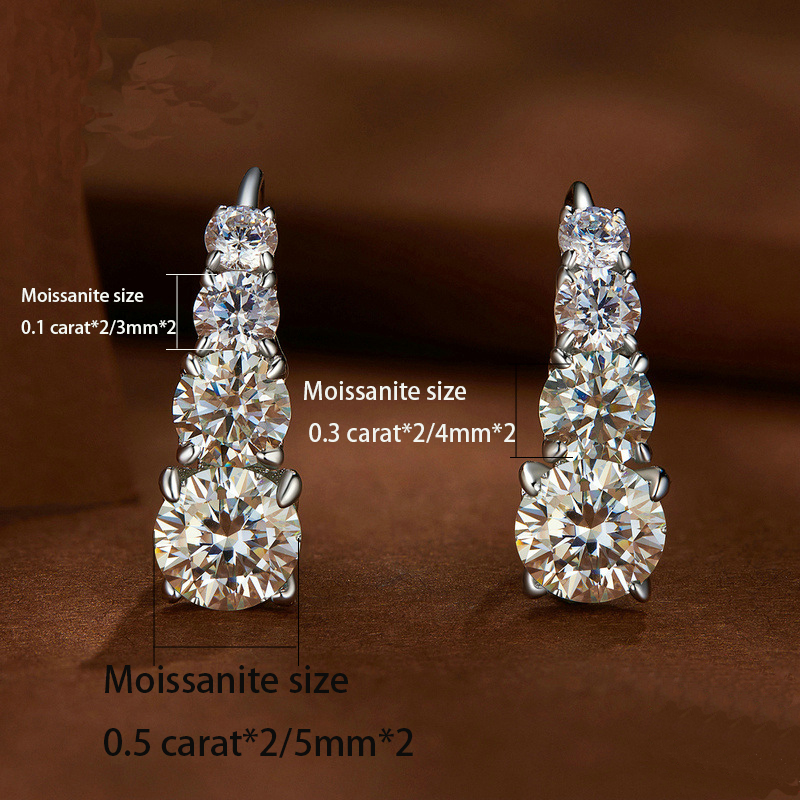 Boucles d'oreilles Moissanite  - Body Jewelry Diamond avis et prix