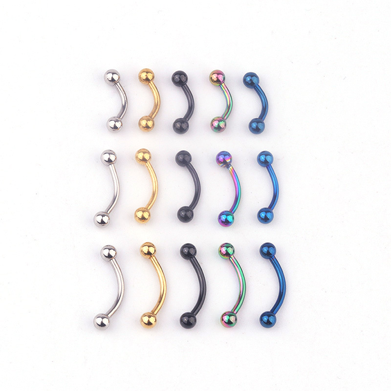 Lot de 5 barres courbées en ac - Body Jewelry Barbell avis et prix