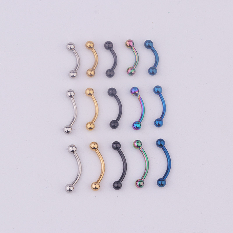 Lot de 5 barres courbées en ac - Body Jewelry Barbell avis et prix