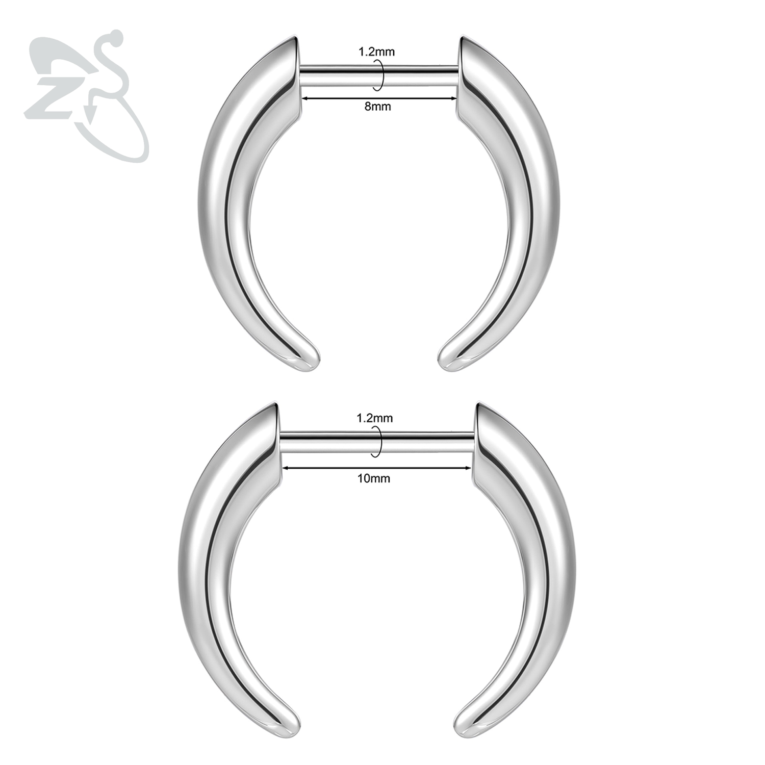 ZS 1 pièce 16G sans fil en aci - Body Jewelry Threadless avis et prix