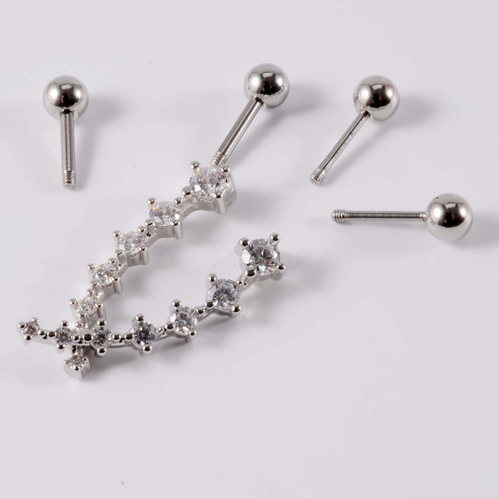 Boucles d'Oreilles en Acier In - Body Jewelry Barbell avis et prix