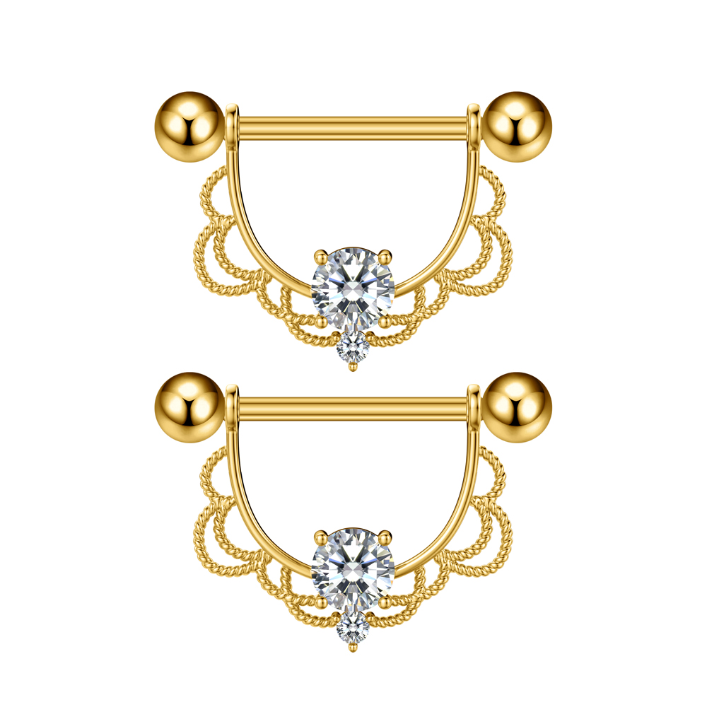 2 Pièces Piercings de téton en - Body Jewelry Barbell avis et prix