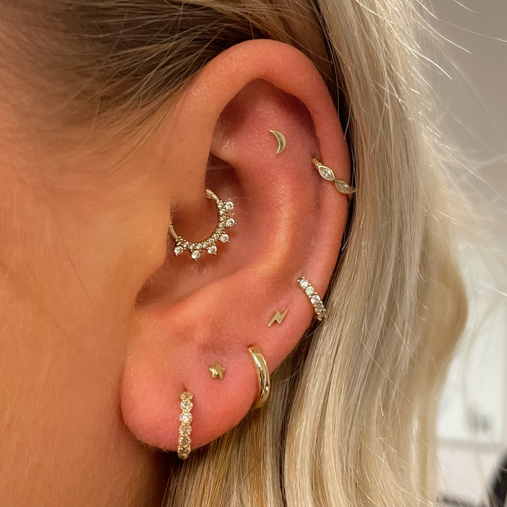 Boucles d'oreilles en forme d' - Body Jewelry Flat Back avis et prix