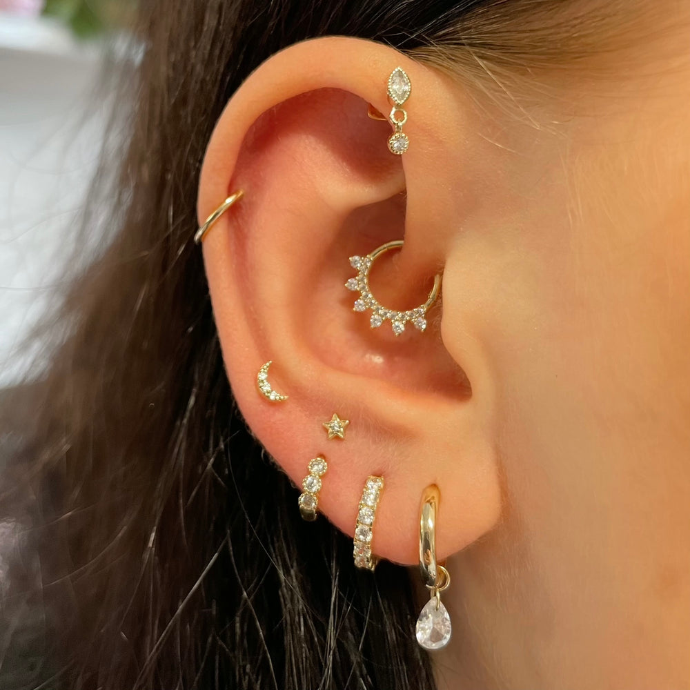 Boucles d'oreilles en forme d' - Body Jewelry Flat Back avis et prix