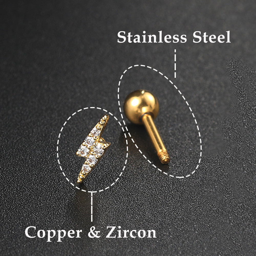 Boucles d'oreilles en forme d' - Body Jewelry Flat Back avis et prix