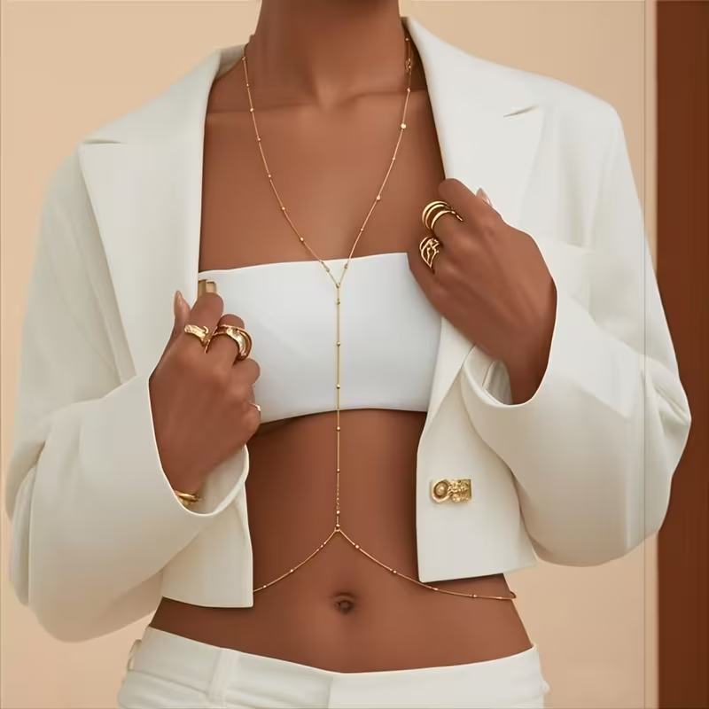 Chaîne de corps bohème simple  - Body Jewelry For You avis et prix