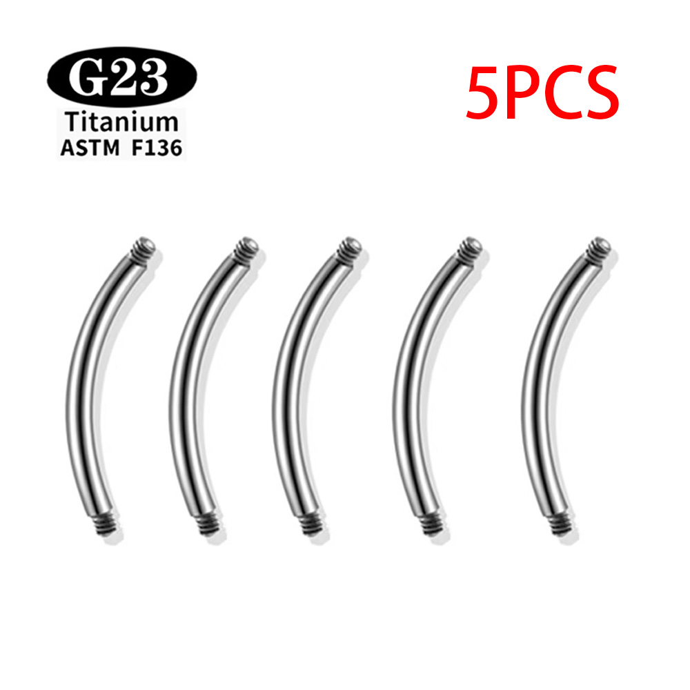 Kit de 5 barres courbées en ti - Body Jewelry Barbell avis et prix