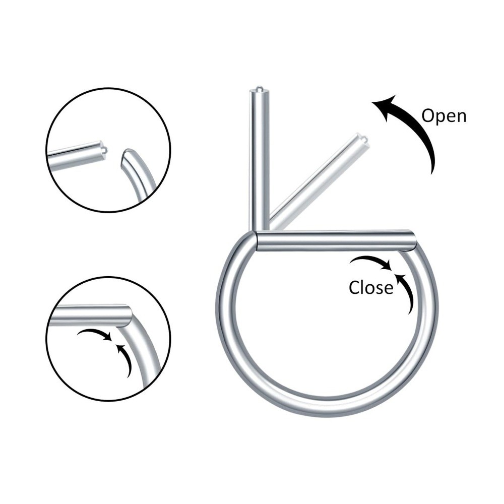 Anneau de septum en titane AST - Body Jewelry Materials avis et prix