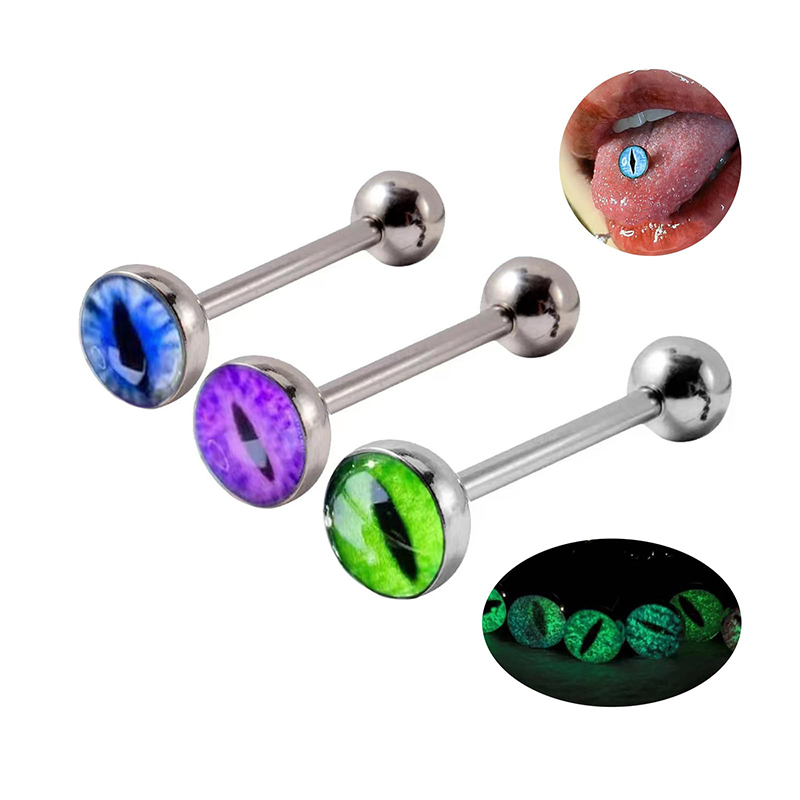 Anneau de langue 14G œil de dr - Body Jewelry Barbell avis et prix