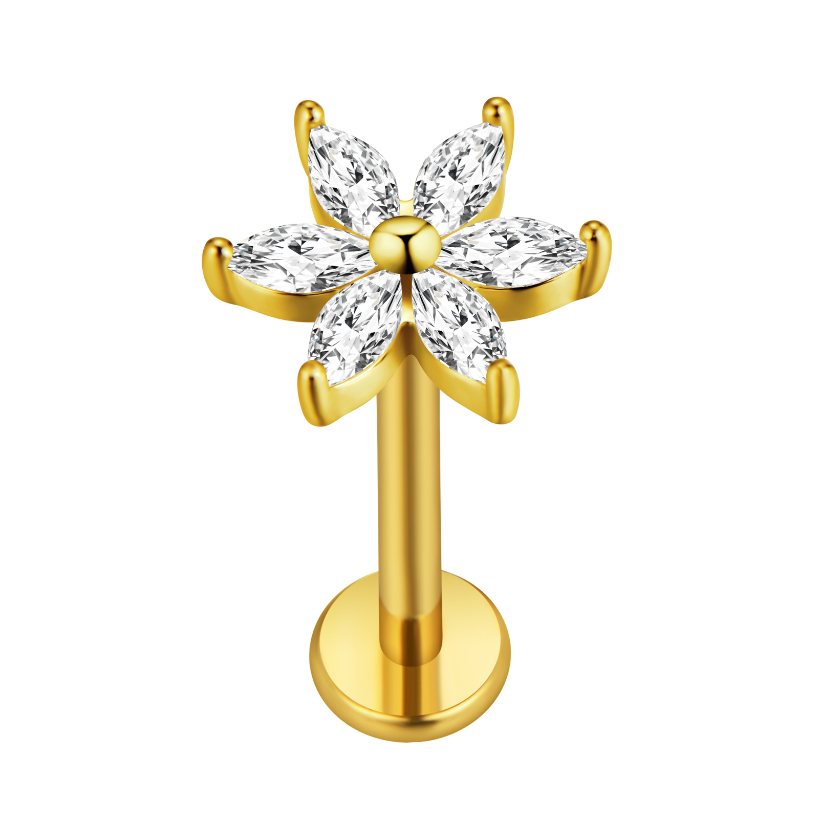 Feuille d'érable Labret Pierci - Body Jewelry Flat Back avis et prix