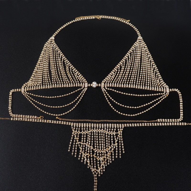 Chaîne de poitrine en diamant  - Body Jewelry Diamond avis et prix