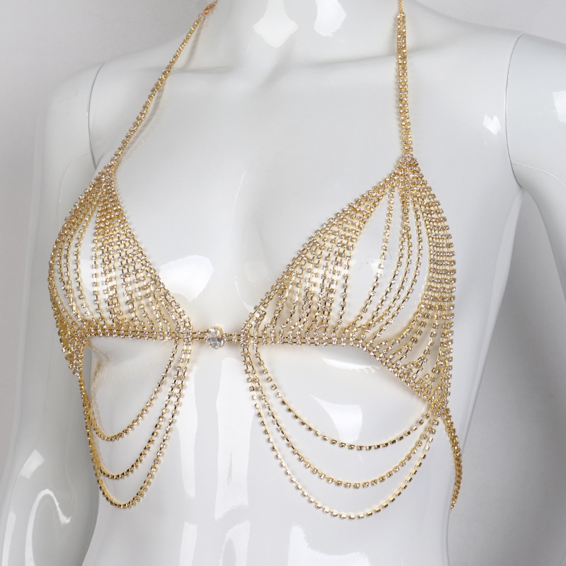 Chaîne de poitrine en diamant  - Body Jewelry Diamond avis et prix