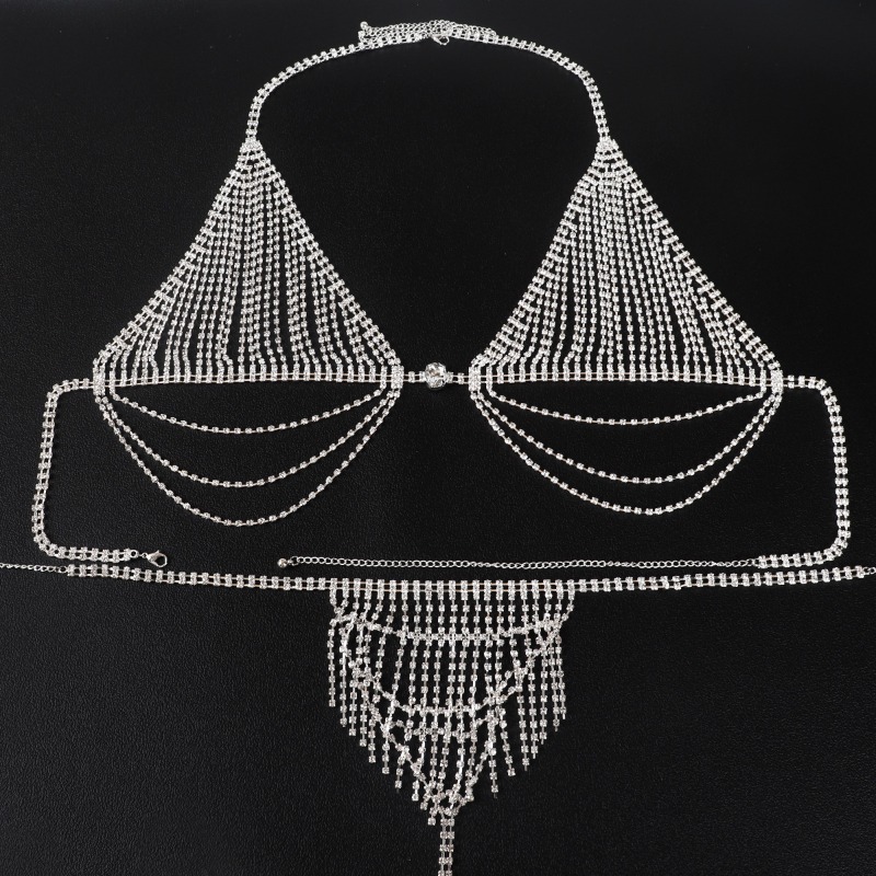 Chaîne de poitrine en diamant  - Body Jewelry Diamond avis et prix