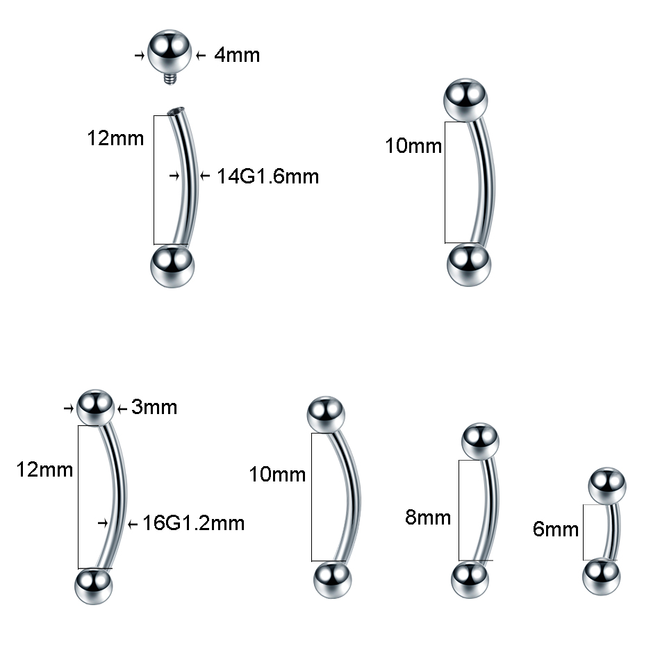 10 pièces/lot G23 titane sourc - Body Jewelry Barbell avis et prix