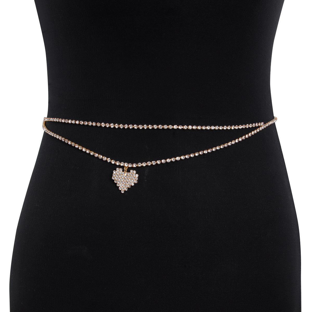 Chaîne de taille en strass à D - Body Jewelry Retainers avis et prix