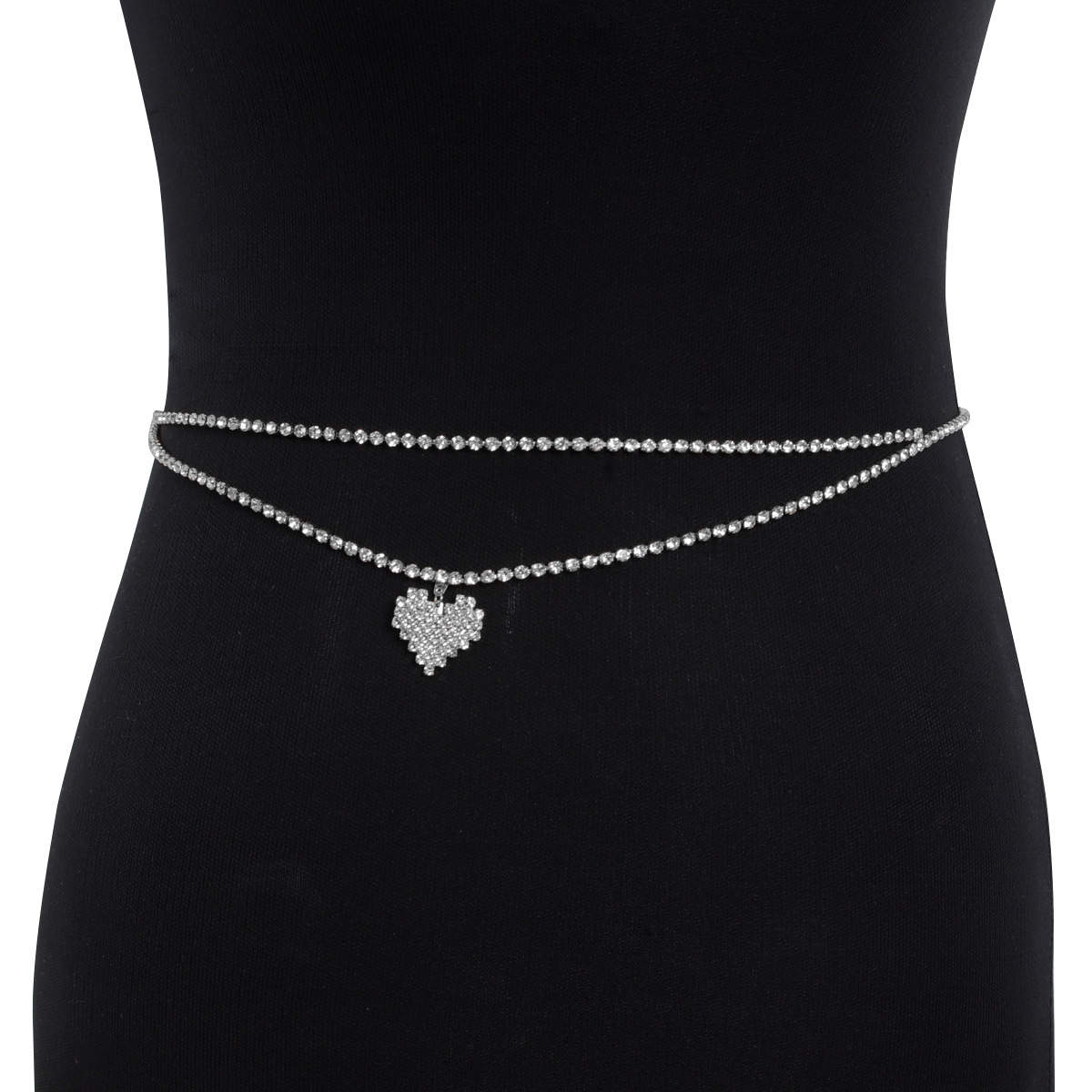 Chaîne de taille en strass à D - Body Jewelry Retainers avis et prix