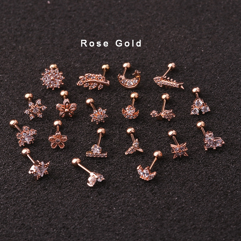 Boucles d'Oreilles en Or Rose  - Body Jewelry Tunnels avis et prix