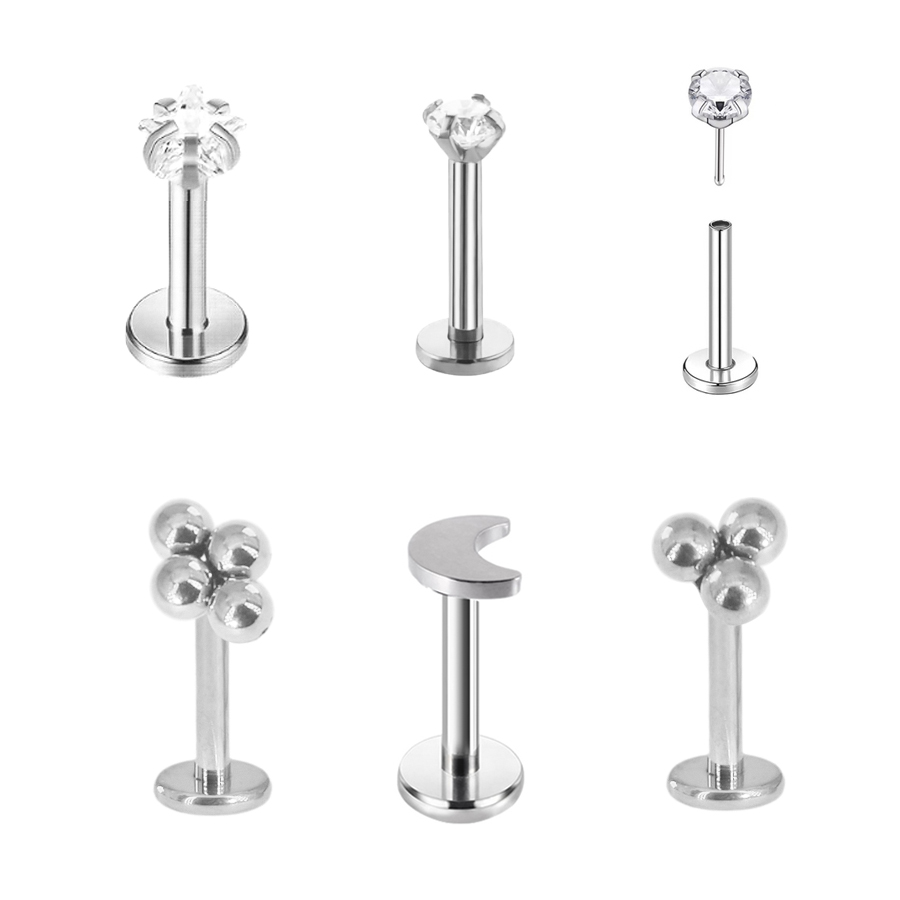 Piercing Labret sans fil, géné - Body Jewelry Threadless avis et prix