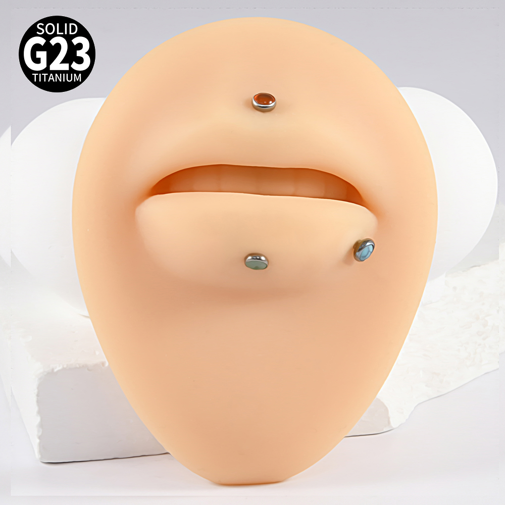 1PC 16g G23 titane cristal & p - Body Jewelry Flat Back avis et prix