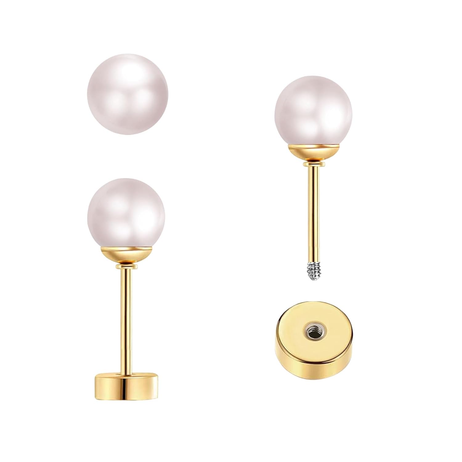 3 paires de petites boucles d' - Body Jewelry Flat Back avis et prix