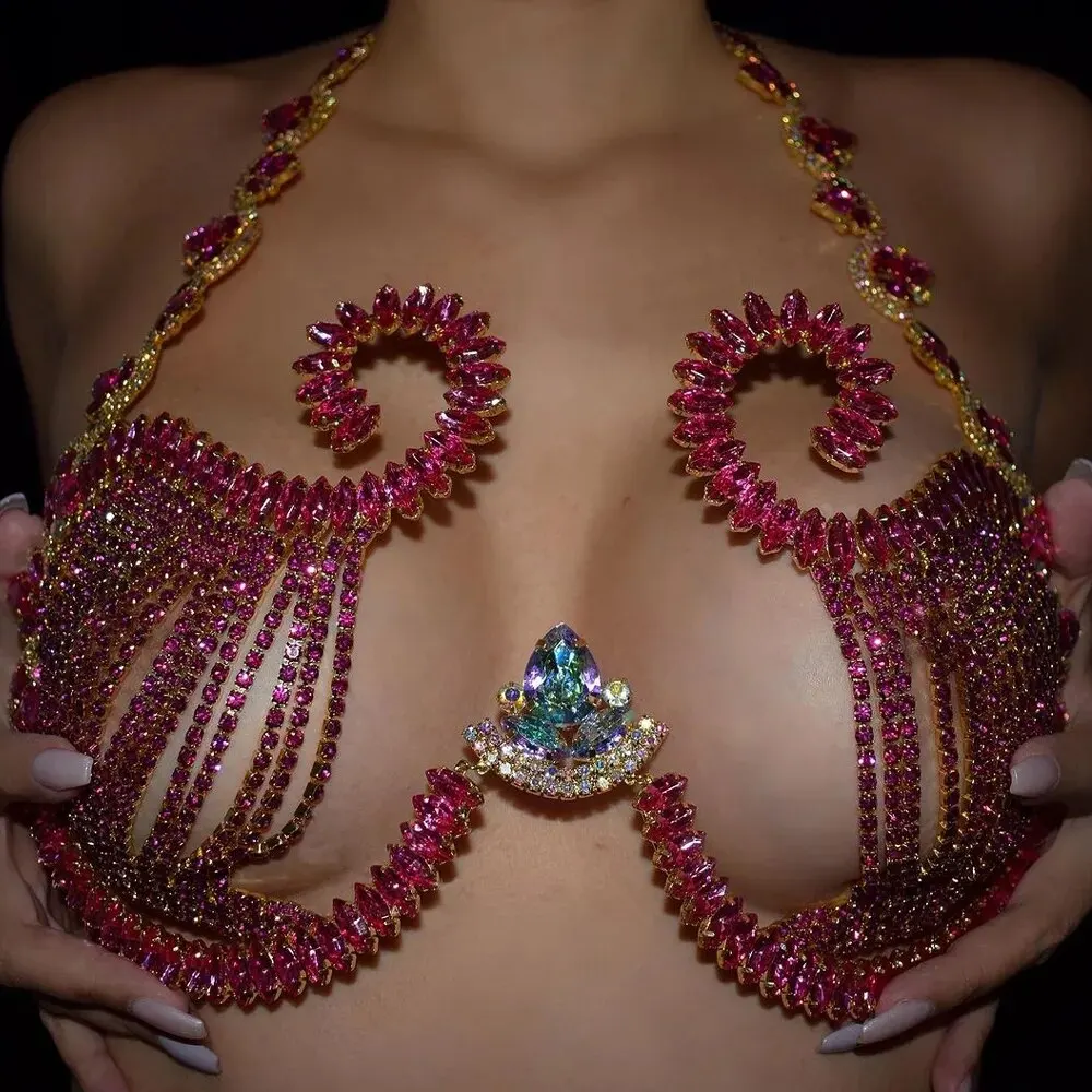Soutien-gorge en biscuits rose - Body Jewelry Dress avis et prix