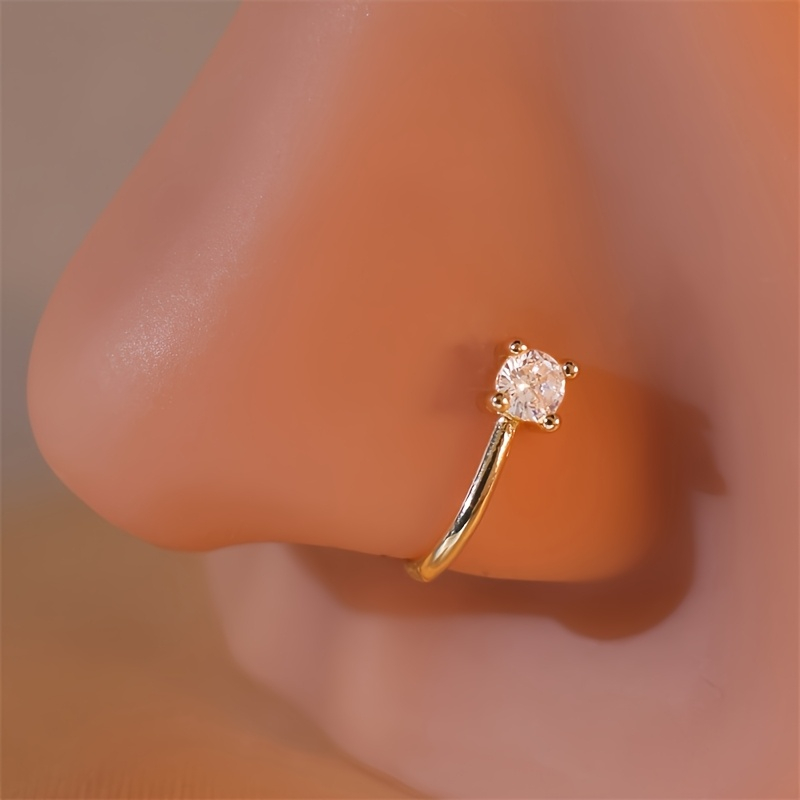 Anneau de nez rond en Zircon N - Body Jewelry Materials avis et prix