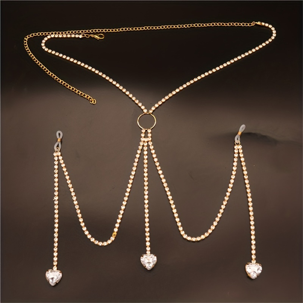 Gouttes d'eau en forme de cœur - Body Jewelry Luxury avis et prix