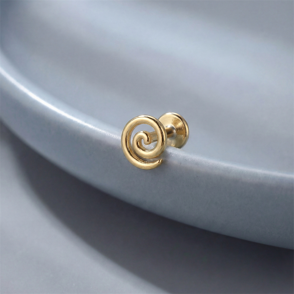 AIDE Boucles d'oreilles spiral - Body Jewelry Flat Back avis et prix