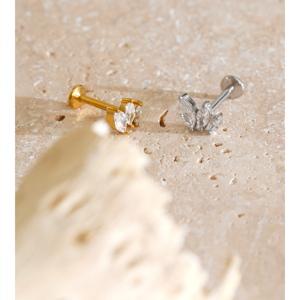 Yhpup 1PC Boucles d'oreilles e - Body Jewelry Flat Back avis et prix