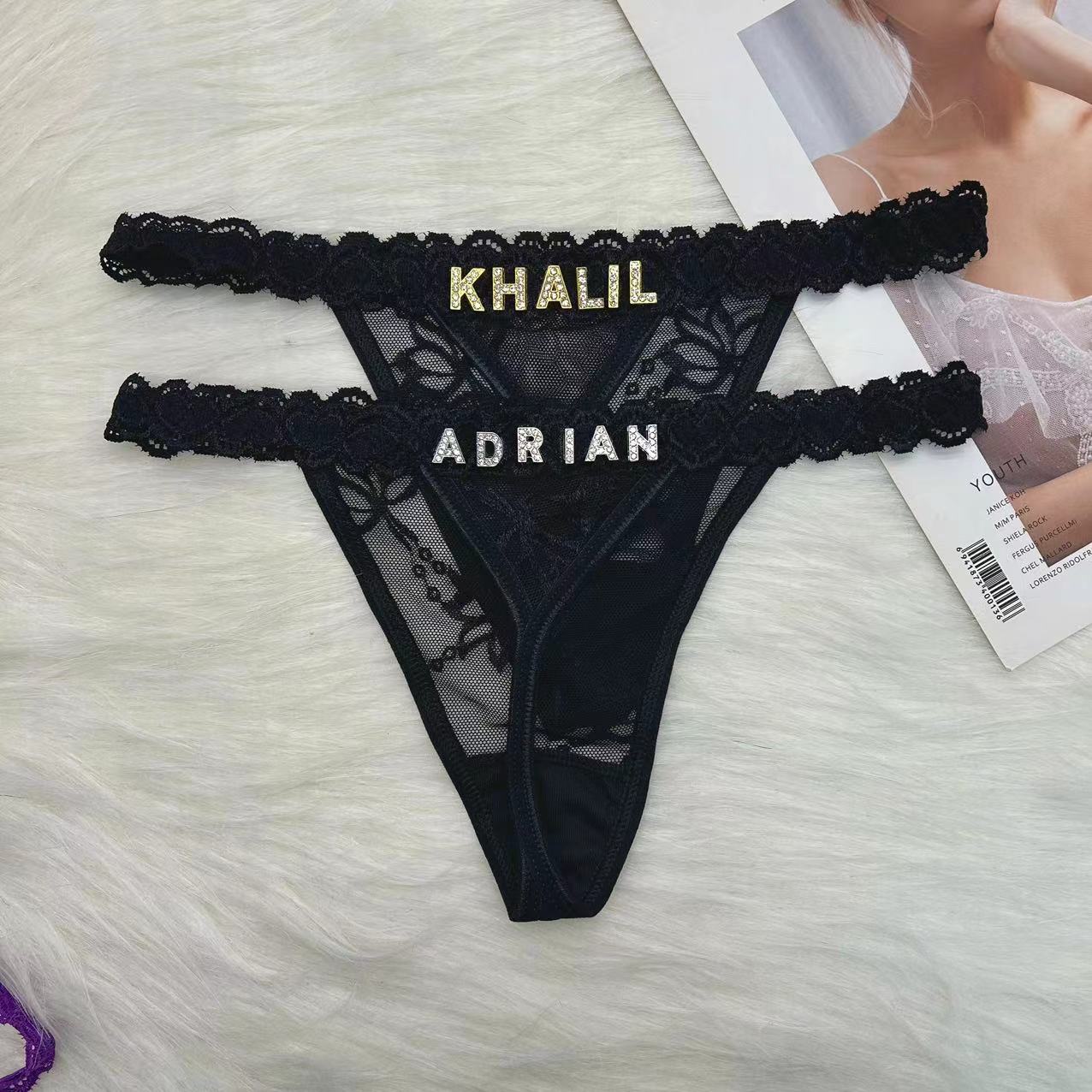 Nom personnalisé string culott - Body Jewelry Names avis et prix
