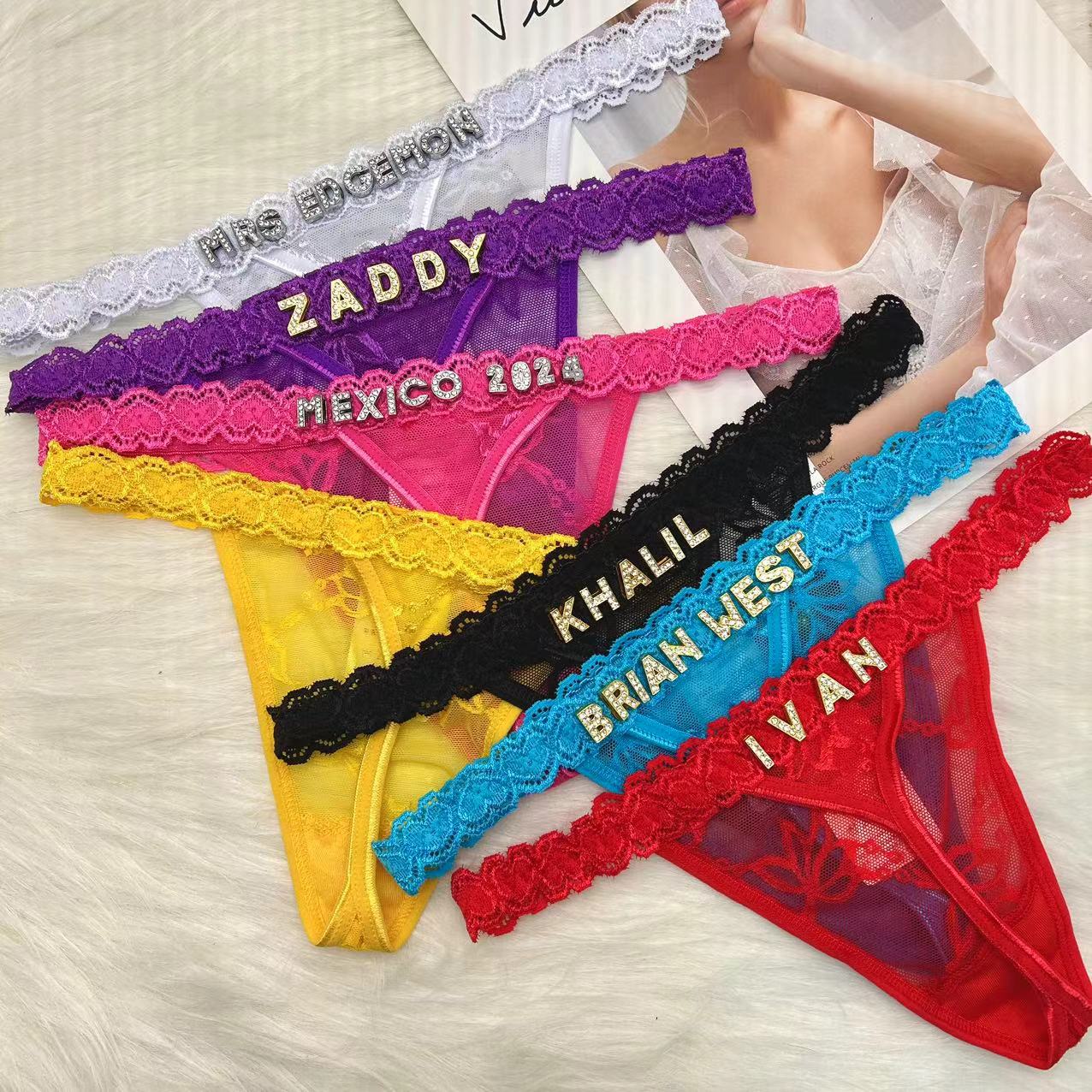 Nom personnalisé string culott - Body Jewelry Names avis et prix